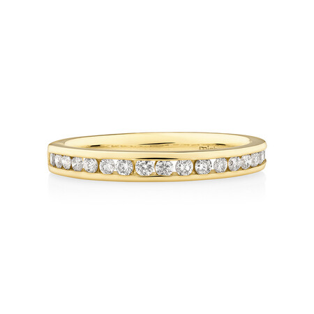 Wedding Band with 0.34 Carat TW of Diamonds in 14kt Yellow Gold Wedding Band with 0.34 Carat TW of Diamonds in 14kt Yellow Gold