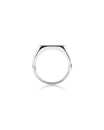 Men'S Rectangle Signet Ring In Sterling Silver Men'S Rectangle Signet Ring In Sterling Silver