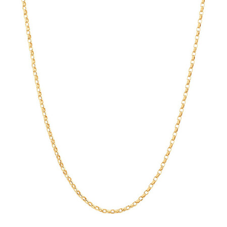 50cm (20") Diamond Cut Belcher Chain in 18ct Yellow Gold 50cm (20") Diamond Cut Belcher Chain in 18ct Yellow Gold