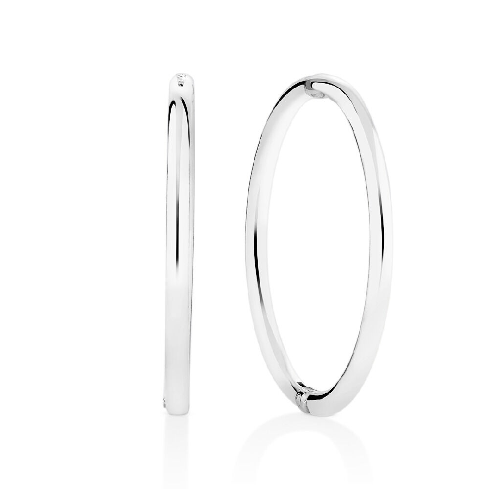 14mm Sleeper Earrings in Sterling Silver