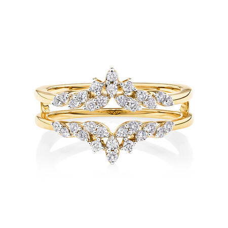 Evermore Enhancer Ring with 0.33 Carat TW Of Diamonds in 10kt Yellow Gold Evermore Enhancer Ring with 0.33 Carat TW Of Diamonds in 10kt Yellow Gold