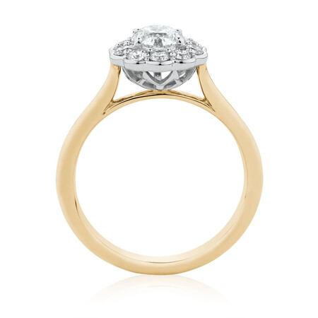Southern Star Engagement Ring with 1.08 Carat TW of Diamonds in 14ct Yellow & White Gold Southern Star Engagement Ring with 1.08 Carat TW of Diamonds in 14ct Yellow & White Gold