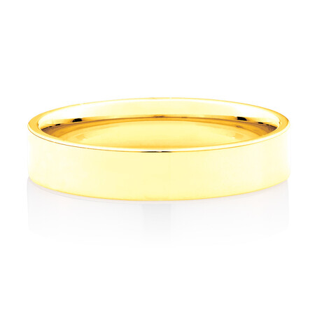 Flat Wedding Band in 10ct Yellow Gold Flat Wedding Band in 10ct Yellow Gold