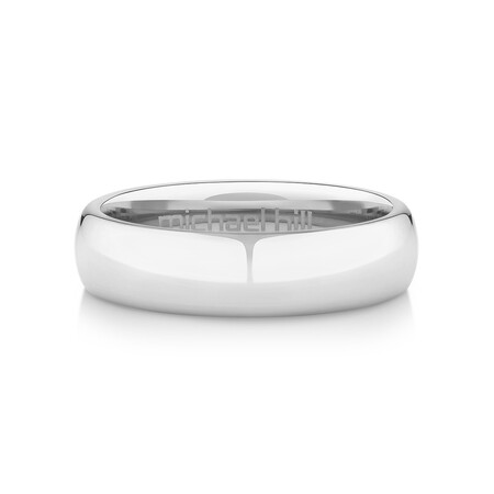 Men's Ring in Grey Sapphire Tungsten Men's Ring in Grey Sapphire Tungsten