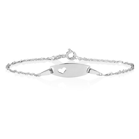 16cm Identity Bracelet in Sterling Silver 16cm Identity Bracelet in Sterling Silver