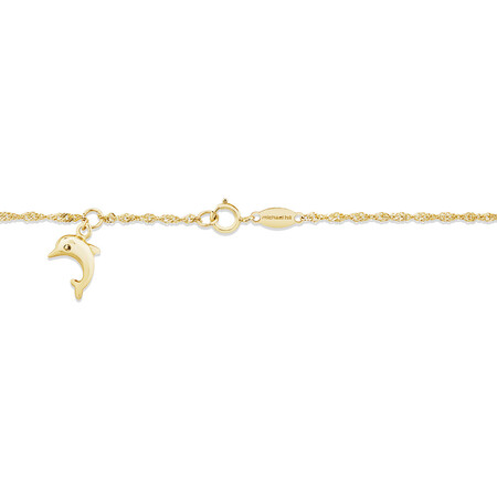 23cm (9.5") Anklet in 10kt Yellow Gold 23cm (9.5") Anklet in 10kt Yellow Gold