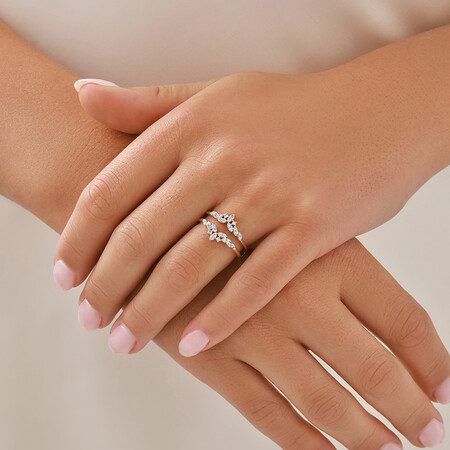 Evermore Enhancer Ring with 0.33 Carat TW Of Diamonds in 10kt Yellow Gold Evermore Enhancer Ring with 0.33 Carat TW Of Diamonds in 10kt Yellow Gold