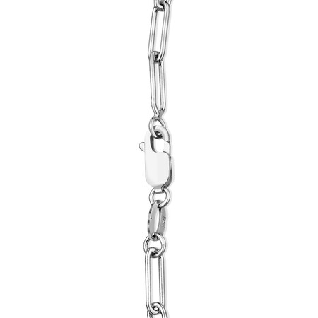 19cm (7.5") Heart Paperclip Bracelet in Sterling Silver 19cm (7.5") Heart Paperclip Bracelet in Sterling Silver
