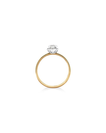 Southern Star Halo Engagement Ring with 0.50 Carat TW of Diamonds in 18kt Yellow & White Gold Southern Star Halo Engagement Ring with 0.50 Carat TW of Diamonds in 18kt Yellow & White Gold