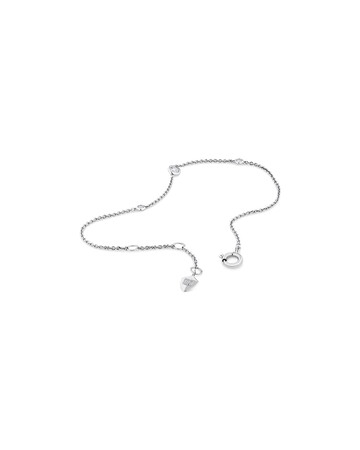 Station Bracelet with 0.10 Carat TW of Diamonds in Sterling Silver Station Bracelet with 0.10 Carat TW of Diamonds in Sterling Silver