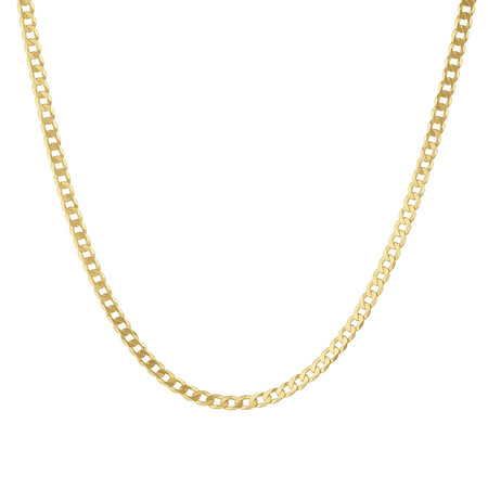 60cm (24") 3.5mm-4mm Width Curb Chain in 10kt Yellow Gold 60cm (24") 3.5mm-4mm Width Curb Chain in 10kt Yellow Gold
