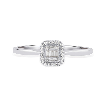 Promise Ring with 0.10 Carat TW of Diamonds in 10kt White Gold Promise Ring with 0.10 Carat TW of Diamonds in 10kt White Gold