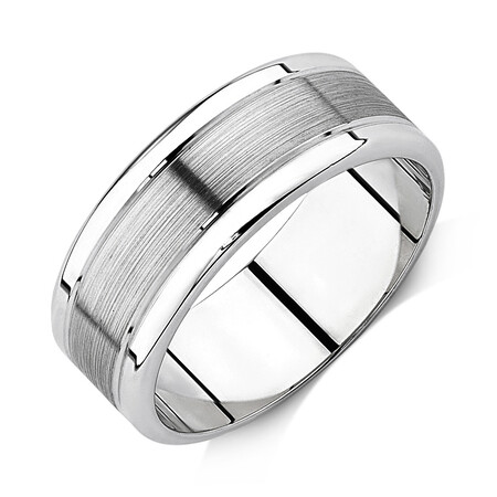 Wedding Band in 10ct White Gold Wedding Band in 10ct White Gold