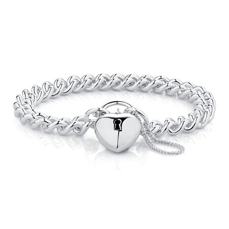 19cm (7.5") Curb Bracelet in Sterling Silver 19cm (7.5") Curb Bracelet in Sterling Silver