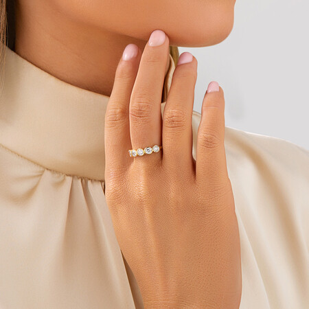 Ring with 1/2 Carat TW of Diamonds in 10kt Yellow Gold Ring with 1/2 Carat TW of Diamonds in 10kt Yellow Gold