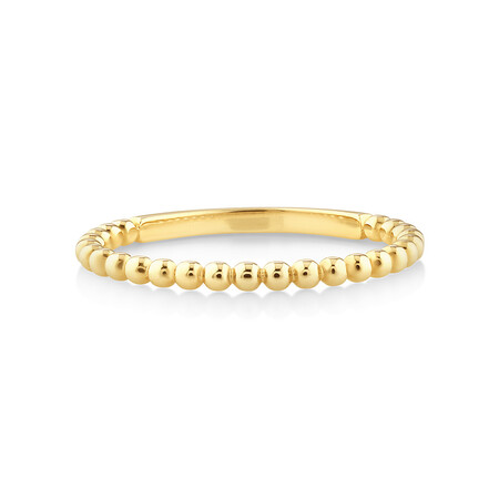 Bead Stacker Ring in 10kt Yellow Gold Bead Stacker Ring in 10kt Yellow Gold