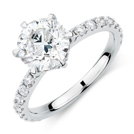 Sir Michael Hill Designer Engagement Ring With 2.52 Carat TW Of Diamonds In 14ct White & Rose Gold Sir Michael Hill Designer Engagement Ring With 2.52 Carat TW Of Diamonds In 14ct White & Rose Gold