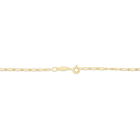 27cm (11") 1.5mm - 2mm Width Heart Anklet in 10kt Yellow Gold 27cm (11") 1.5mm - 2mm Width Heart Anklet in 10kt Yellow Gold