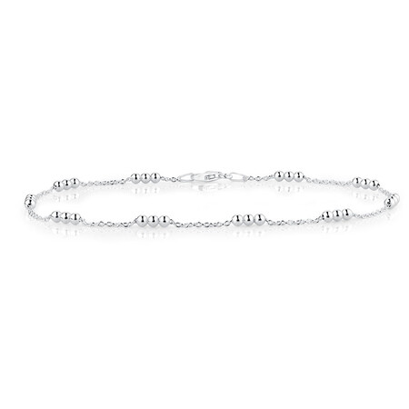 Ball Link Anklet in Sterling Silver Ball Link Anklet in Sterling Silver