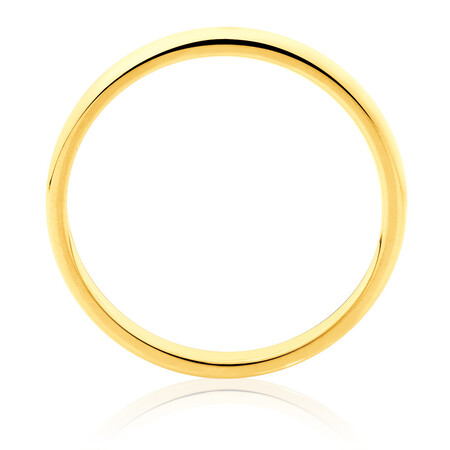 Flat Bevelled Wedding Band in 10ct Yellow Gold Flat Bevelled Wedding Band in 10ct Yellow Gold