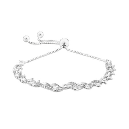 Adjustable Singapore Bolo Bracelet in Sterling Silver Adjustable Singapore Bolo Bracelet in Sterling Silver