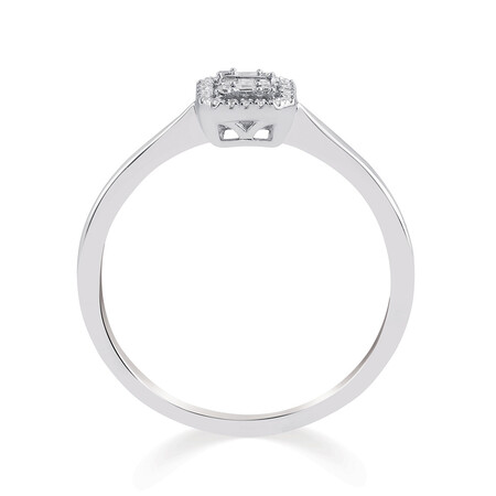 Promise Ring with 0.10 Carat TW of Diamonds in 10kt White Gold Promise Ring with 0.10 Carat TW of Diamonds in 10kt White Gold