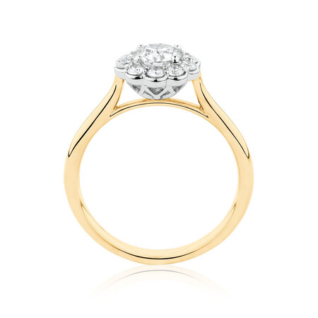 Southern Star Engagement Ring with 0.85 Carat TW of Diamonds in 14ct Yellow & White Gold Southern Star Engagement Ring with 0.85 Carat TW of Diamonds in 14ct Yellow & White Gold
