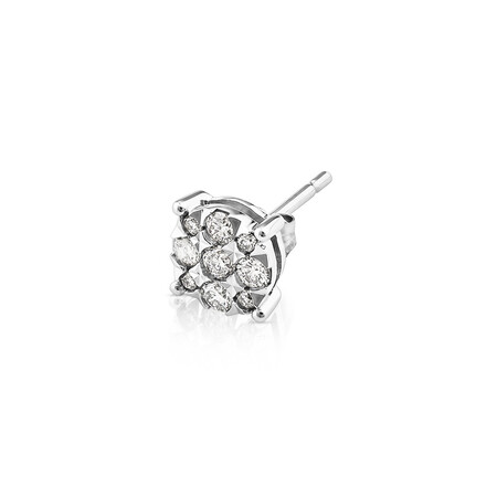 Men’s Stud Earring with 0.25 Carat TW of Diamonds in 10kt White Gold Men’s Stud Earring with 0.25 Carat TW of Diamonds in 10kt White Gold
