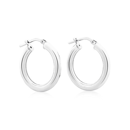 20mm Hoop Earrings in Sterling Silver 20mm Hoop Earrings in Sterling Silver