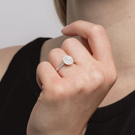 Whitefire Engagement Ring with 1/2 Carat TW of Diamonds in 18ct White & 22ct Yellow Gold Whitefire Engagement Ring with 1/2 Carat TW of Diamonds in 18ct White & 22ct Yellow Gold