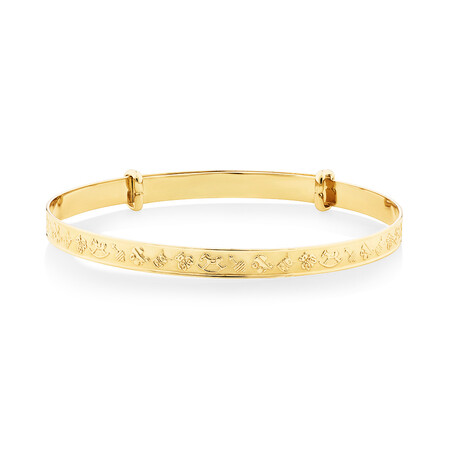Expandable Baby Bangle in 10kt Yellow Gold Expandable Baby Bangle in 10kt Yellow Gold