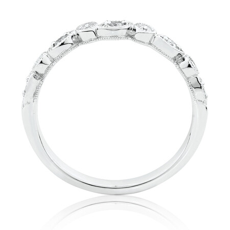 Evermore Wedding Band with Diamonds in 10ct White Gold Evermore Wedding Band with Diamonds in 10ct White Gold