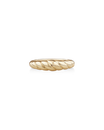 Narrow Croissant Dome Ring in 10ct Yellow Gold Narrow Croissant Dome Ring in 10ct Yellow Gold