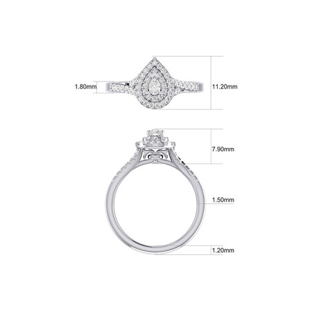 Evermore Bridal Set with 0.60 Carat TW of Diamonds in 10kt White Gold Evermore Bridal Set with 0.60 Carat TW of Diamonds in 10kt White Gold