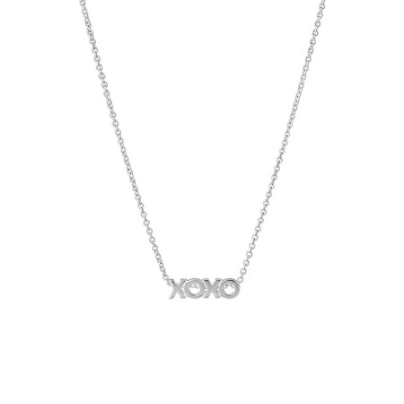 45cm (18") XOXO Necklace in Sterling Silver 45cm (18") XOXO Necklace in Sterling Silver