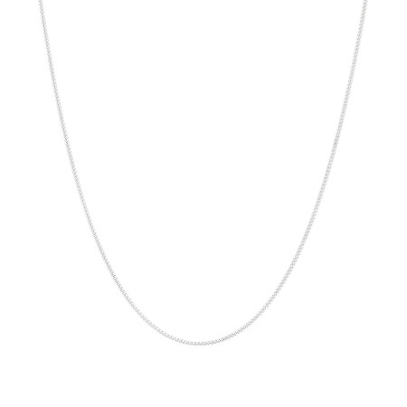 55cm (22") Curb Chain in 10ct White Gold 55cm (22") Curb Chain in 10ct White Gold