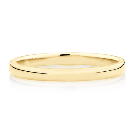 2mm High Domed Wedding Band in 18kt Yellow Gold 2mm High Domed Wedding Band in 18kt Yellow Gold
