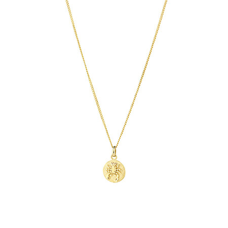 Cancer Zodiac Pendant in 10ct Yellow Gold Cancer Zodiac Pendant in 10ct Yellow Gold