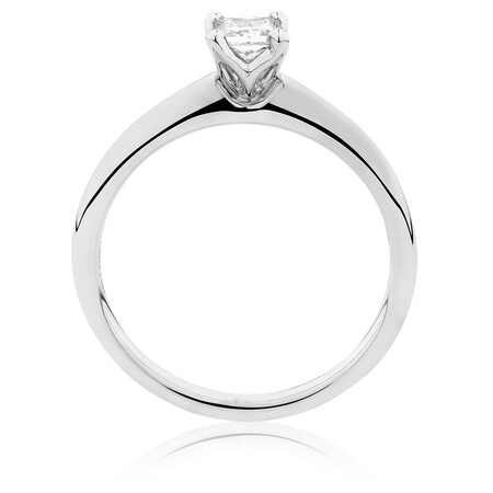 Whitefire Solitaire Engagement Ring with A 0.34 Carat TW Diamond in 18ct White & 22ct Yellow Gold Whitefire Solitaire Engagement Ring with A 0.34 Carat TW Diamond in 18ct White & 22ct Yellow Gold