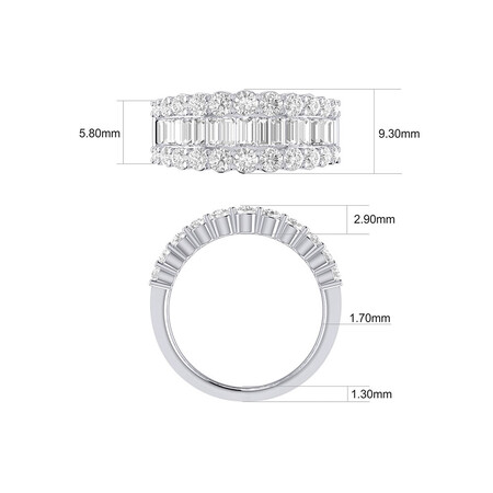 Ring with 2 Carat TW of Diamonds in 14kt White Gold Ring with 2 Carat TW of Diamonds in 14kt White Gold