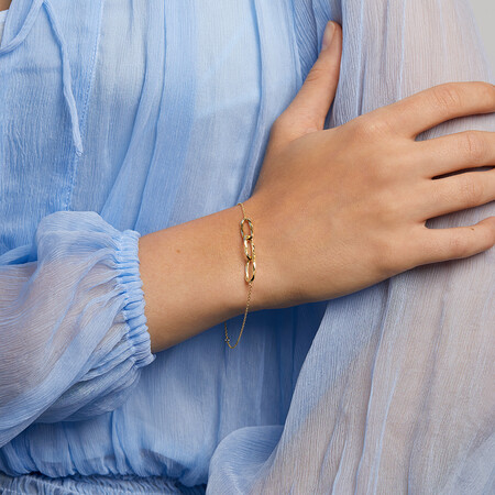 Link Bracelet in 10ct Yellow Gold Link Bracelet in 10ct Yellow Gold