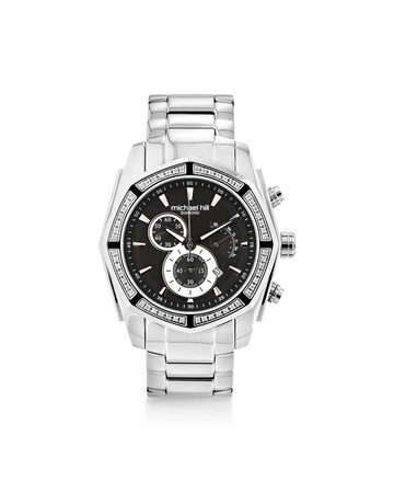 Men's Chronograph with 1/2 Carat TW of Diamonds in Stainless Steel Men's Chronograph with 1/2 Carat TW of Diamonds in Stainless Steel