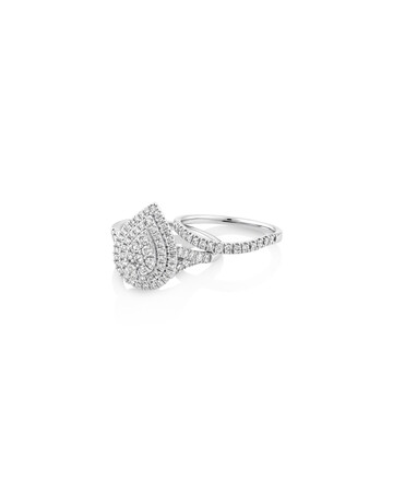 Bridal Set with 1 Carat TW of Diamonds in 14kt White Gold Bridal Set with 1 Carat TW of Diamonds in 14kt White Gold