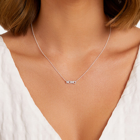 45cm (18") XOXO Necklace in Sterling Silver 45cm (18") XOXO Necklace in Sterling Silver