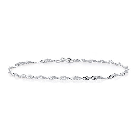 19cm (7.5") Singapore Bracelet in Sterling Silver 19cm (7.5") Singapore Bracelet in Sterling Silver