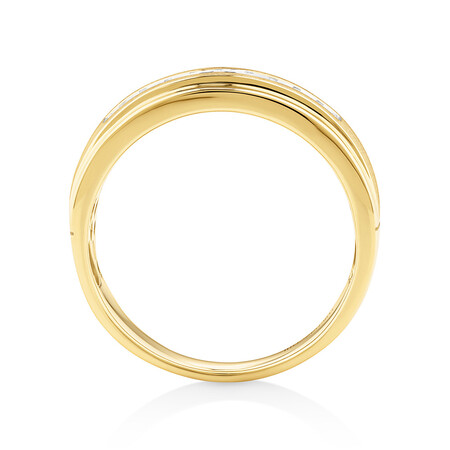 Ring with 0.15 Carat TW of Diamonds in 10kt Yellow Gold Ring with 0.15 Carat TW of Diamonds in 10kt Yellow Gold
