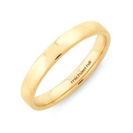 Half Round Wedding Band in 10kt Yellow Gold Half Round Wedding Band in 10kt Yellow Gold