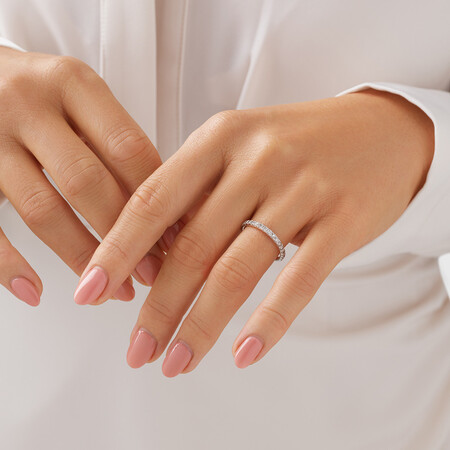 Wedding Band with 1/2 Carat TW of Diamonds in 14kt White Gold Wedding Band with 1/2 Carat TW of Diamonds in 14kt White Gold