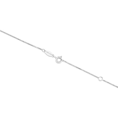 45cm (18") 0.66mm Width Box Chain in 18kt White Gold 45cm (18") 0.66mm Width Box Chain in 18kt White Gold