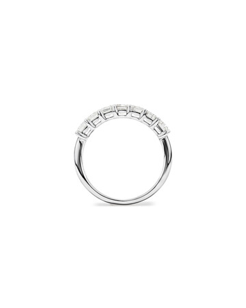 7 Stone Claw Wedding Ring with 1.61 Carat TW of Diamonds in 14kt White Gold 7 Stone Claw Wedding Ring with 1.61 Carat TW of Diamonds in 14kt White Gold